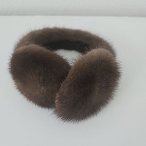 Luxurious Mink Brown Earmuffs